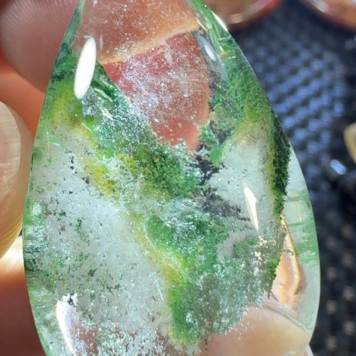 水晶颈饰未镶嵌酱**麻