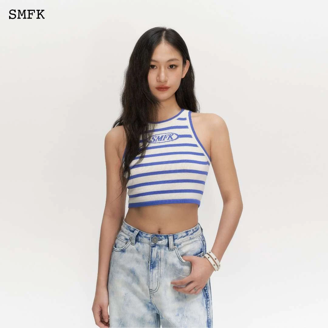 SMFK复古学院匹马针织背心 UTK12BLSP 修身显瘦上衣