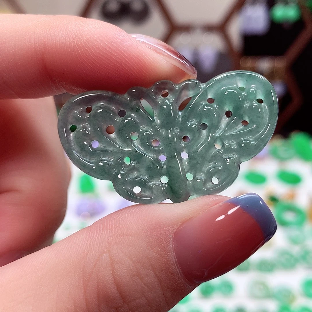 翡翠项链未镶嵌天然翡翠