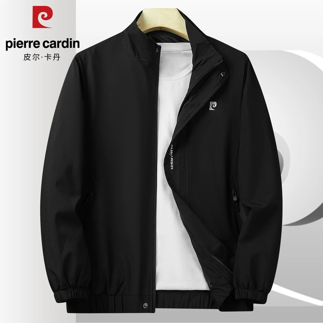 【商务休闲绅士】皮尔卡丹男式外套时尚户外潮流立领百搭春秋季