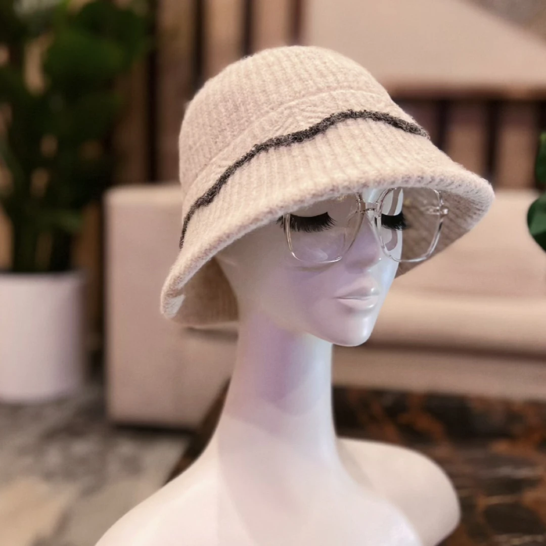 【Viola薇欧拉】日系甜美针织盆帽男女通用防风保暖显脸小百搭潮