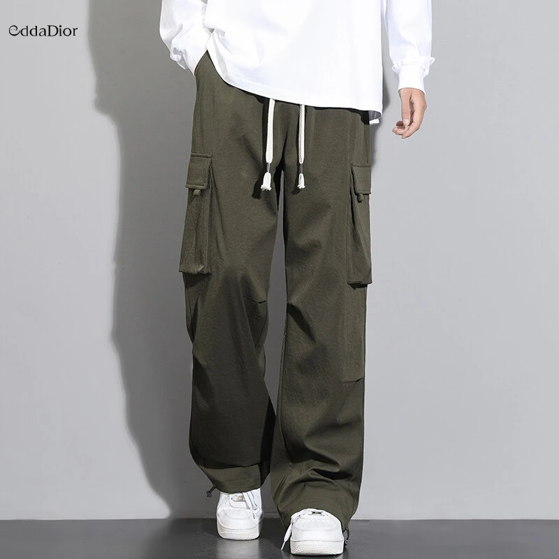 Edda Dior法国轻奢品牌工装裤男春秋季2025新款户外机能伞兵宽松