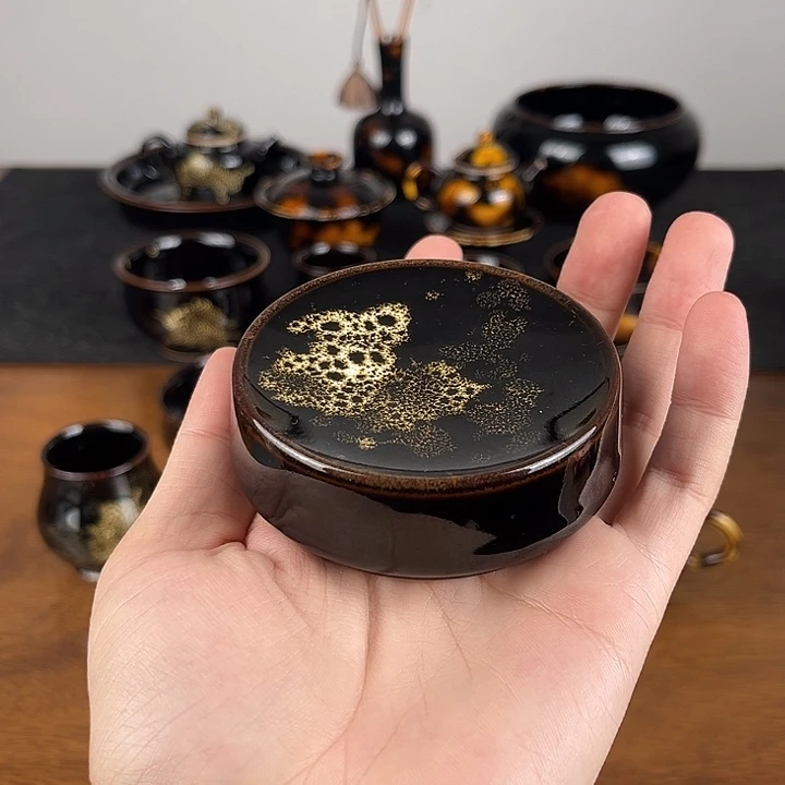 摆件鹧鸪斑马蹄盖置
