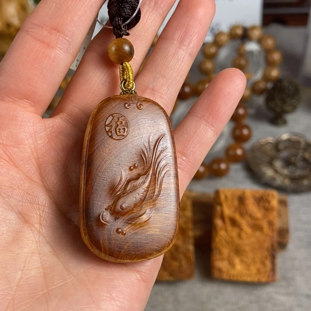 柏木（崖柏）手串/手链北太行高崖红油石化骨料（年年有余）