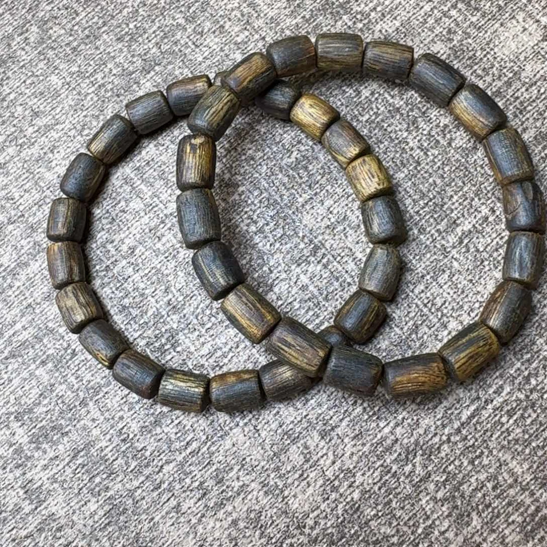 南***酒沉香碎屑沉香绿棋沉水桶珠0.7