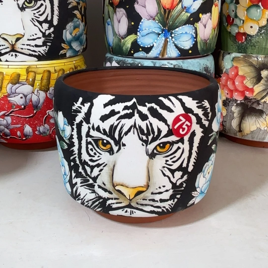 景德镇手绘花盆陶瓷14/13