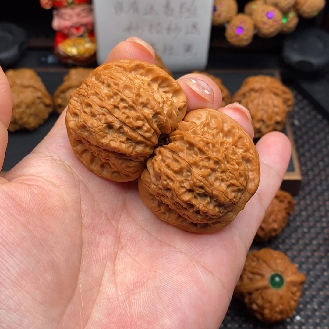 文玩核桃把件血麒麟边肚41尺