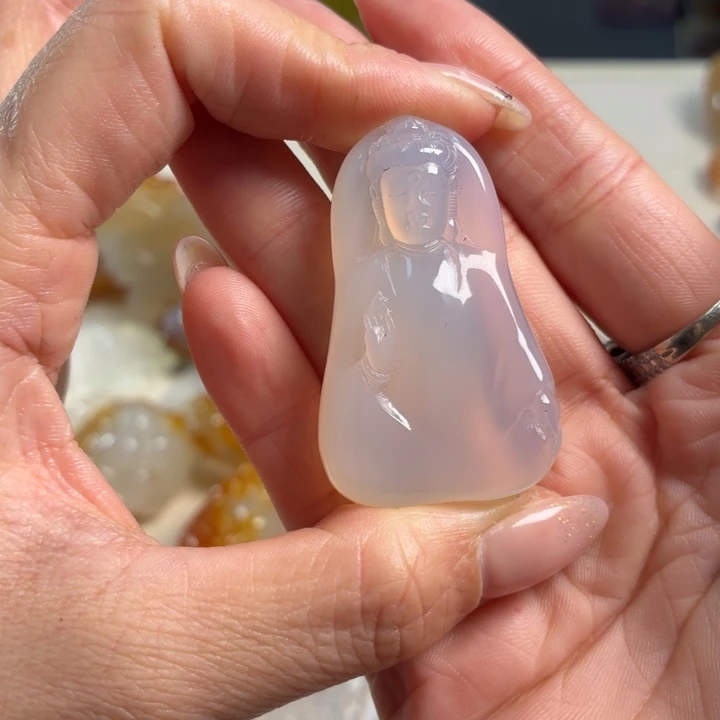 玛瑙/玉髓未镶嵌吊坠(不含链)