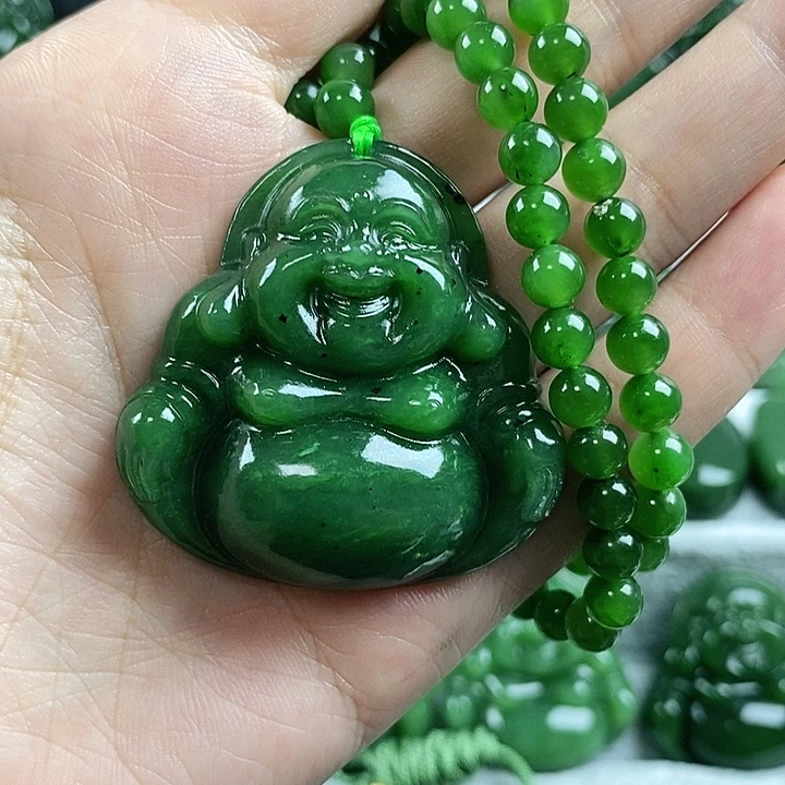 和田玉(碧玉)未镶嵌吊坠(不含链)