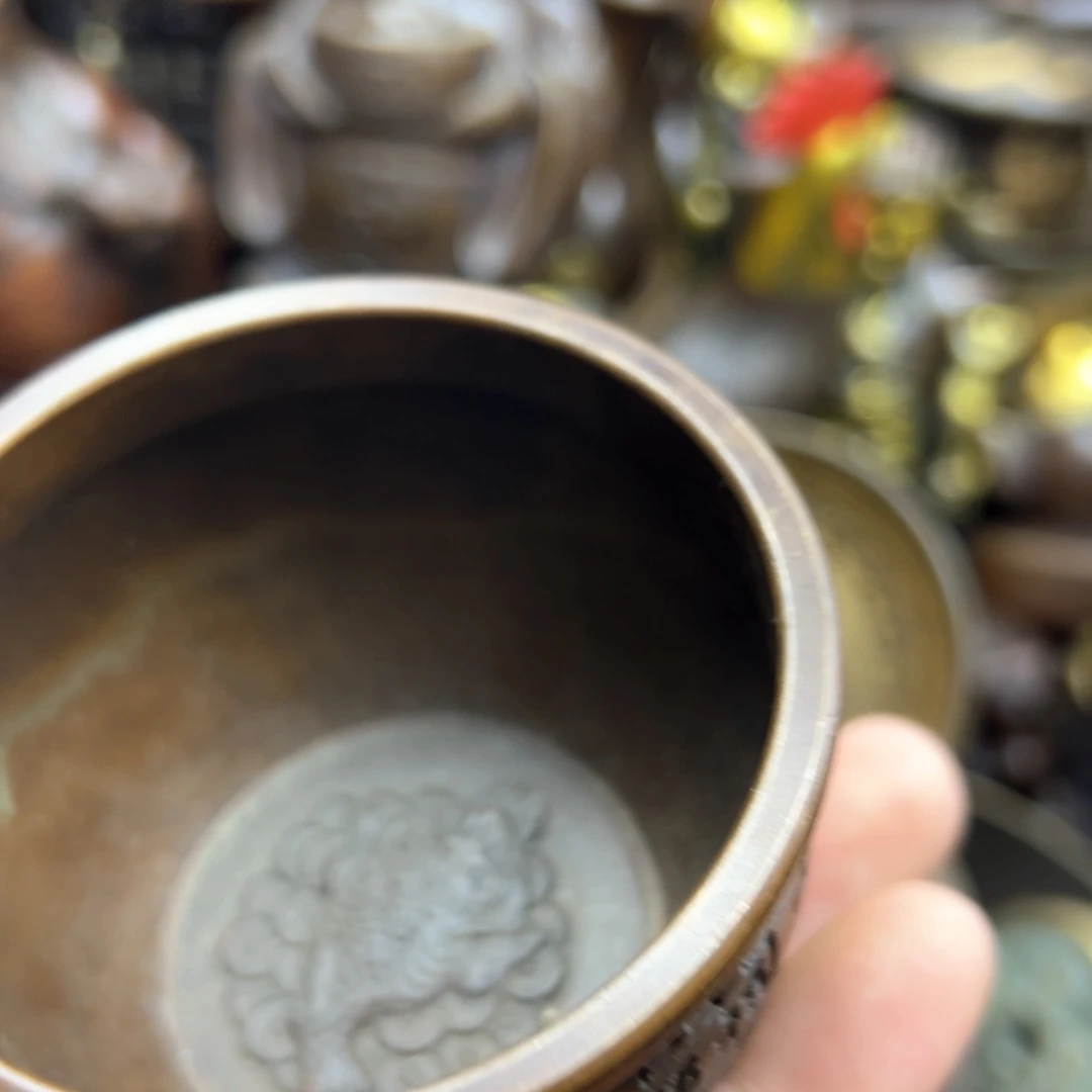 铜摆件欢迎欢迎你