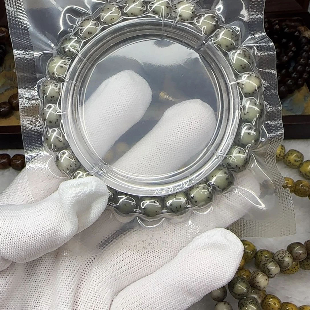 星月菩提手串卡9.5糯冰大留白