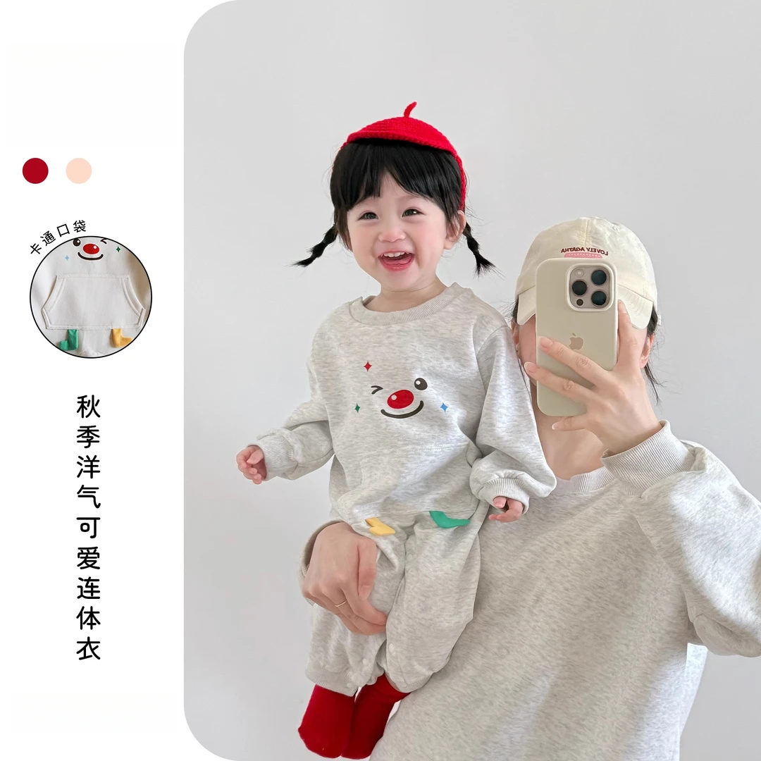 婴儿秋季衣服超萌连体衣初秋可爱长袖哈衣早秋宝宝包屁衣女宝秋装