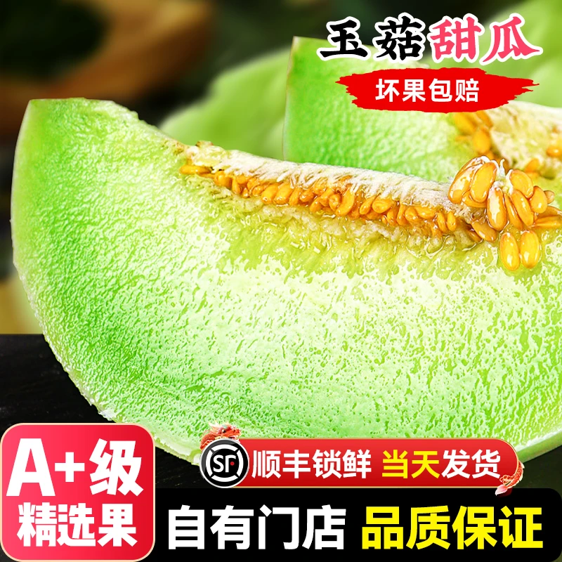 【顺丰送上门】 正宗玉菇甜瓜7斤冰淇淋新鲜水果应当季整箱包邮江苏省
