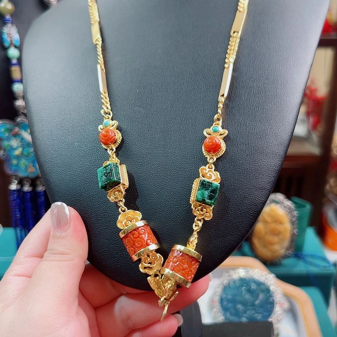 925银珐琅锦象原创设计款项链