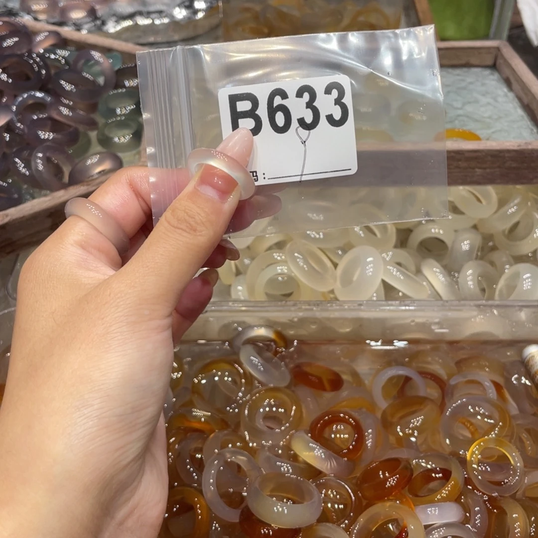 玛瑙/玉髓未镶嵌戒指633