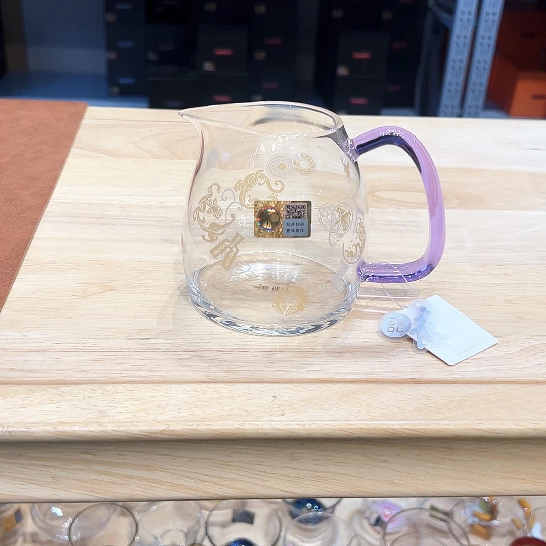 禾器瑞币纹泰然浅紫色