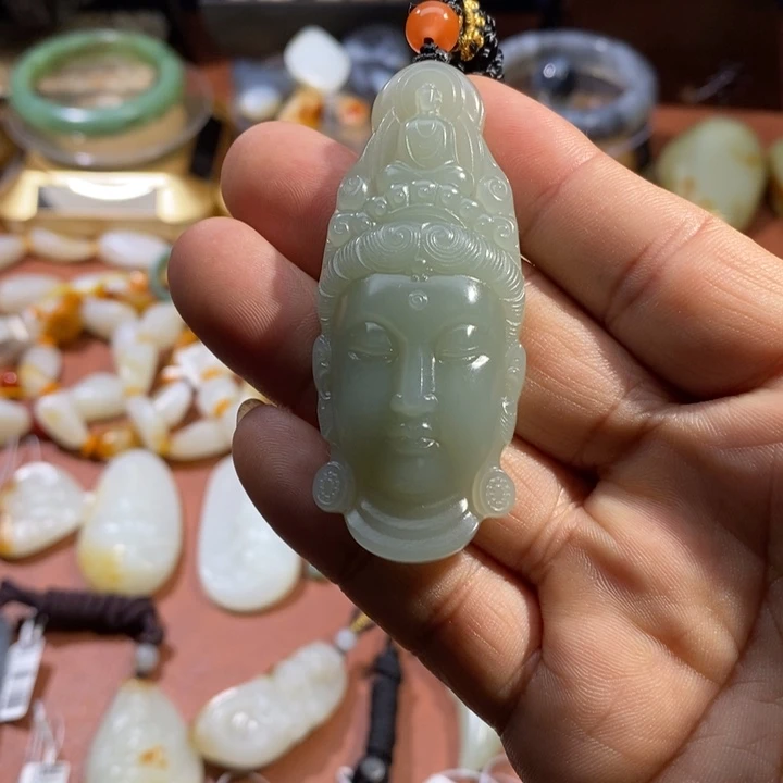 和田玉未镶嵌挂件