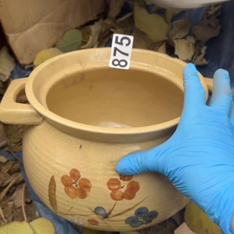 @***@泥塑砂锅一只微瑕没有盖子