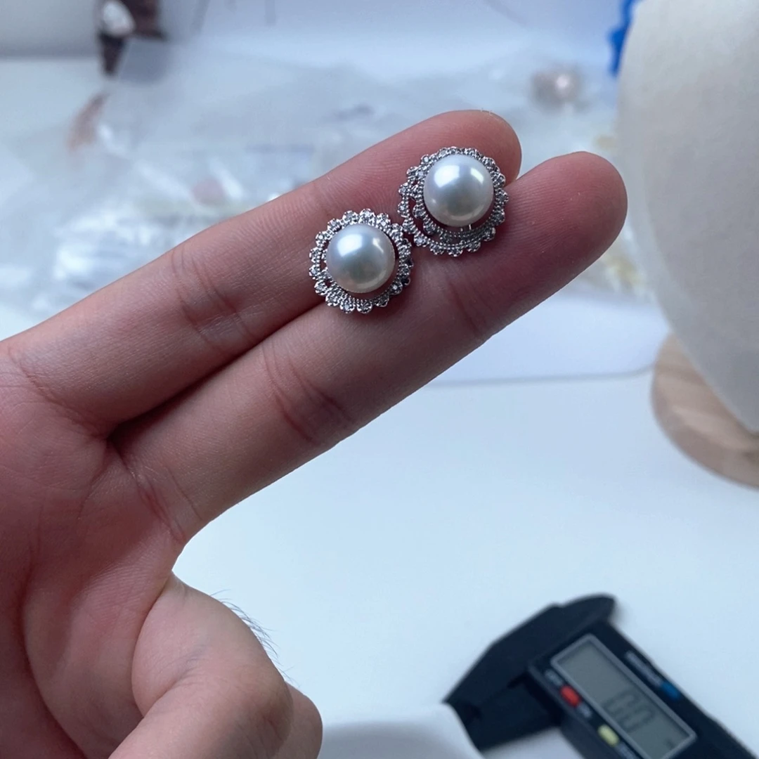 桥***畔淡水珍珠手绳银S925镶嵌