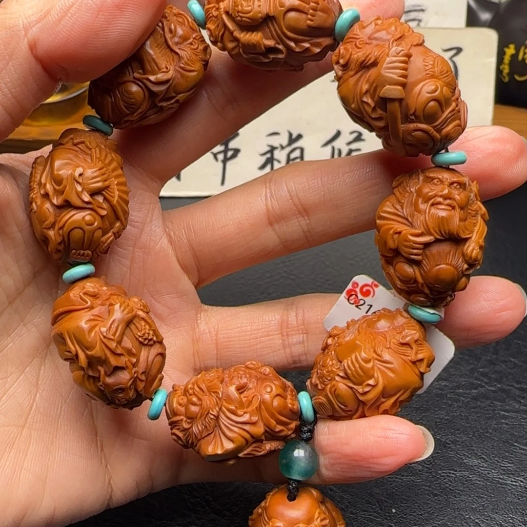 橄榄核手串/手链瑞兽钟馗