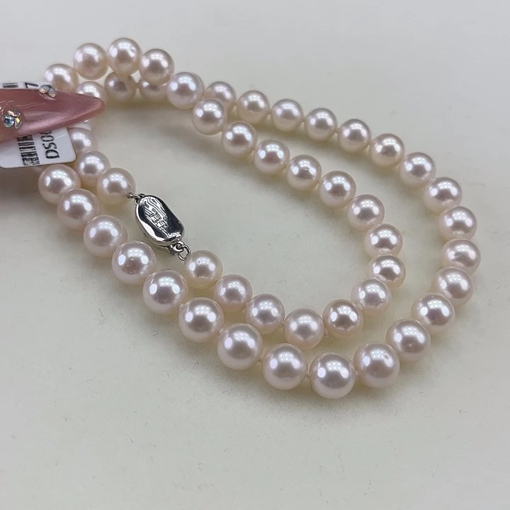 淡水珍珠银S925镶嵌颈饰8➕极光炫彩高品