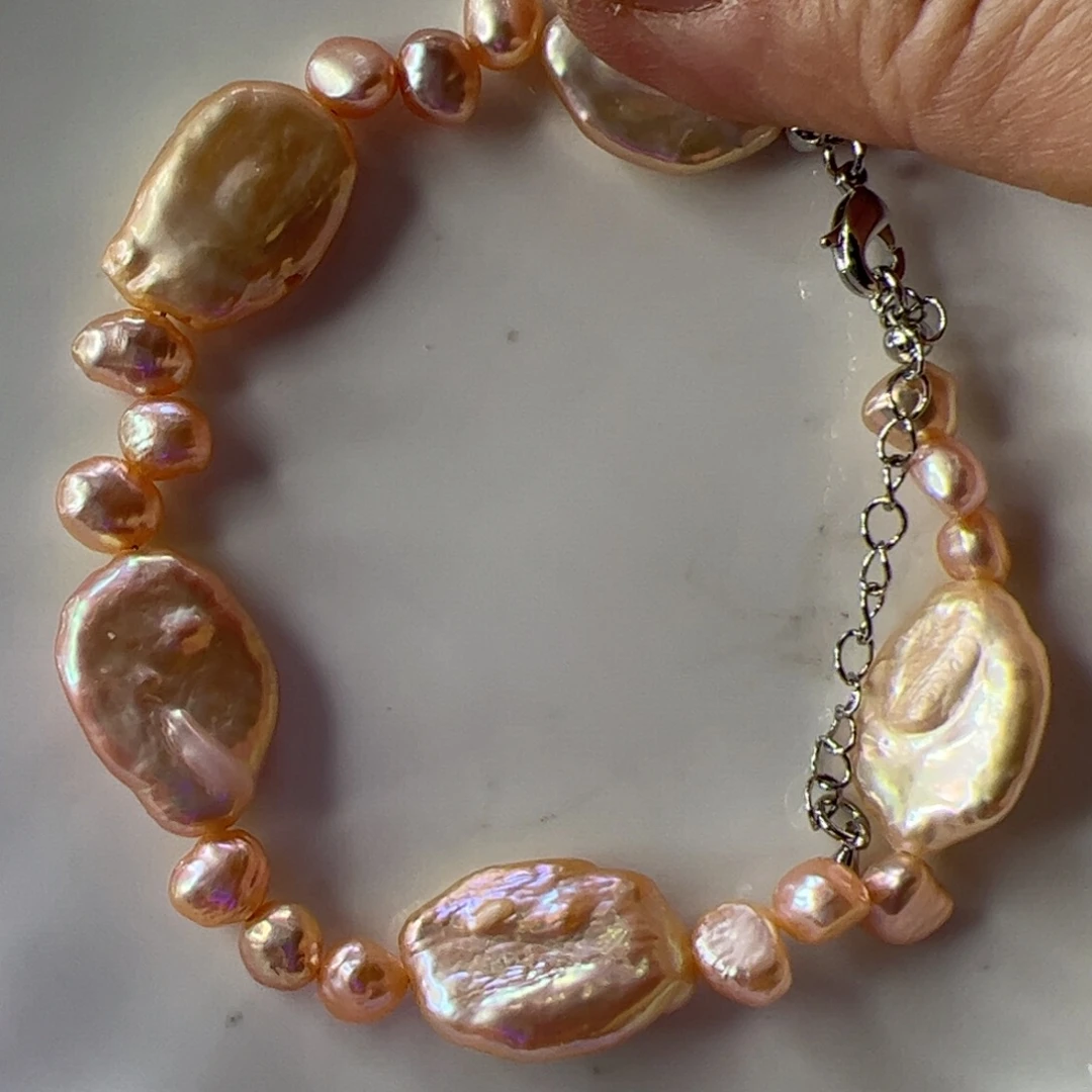 合金淡水珍珠手绳