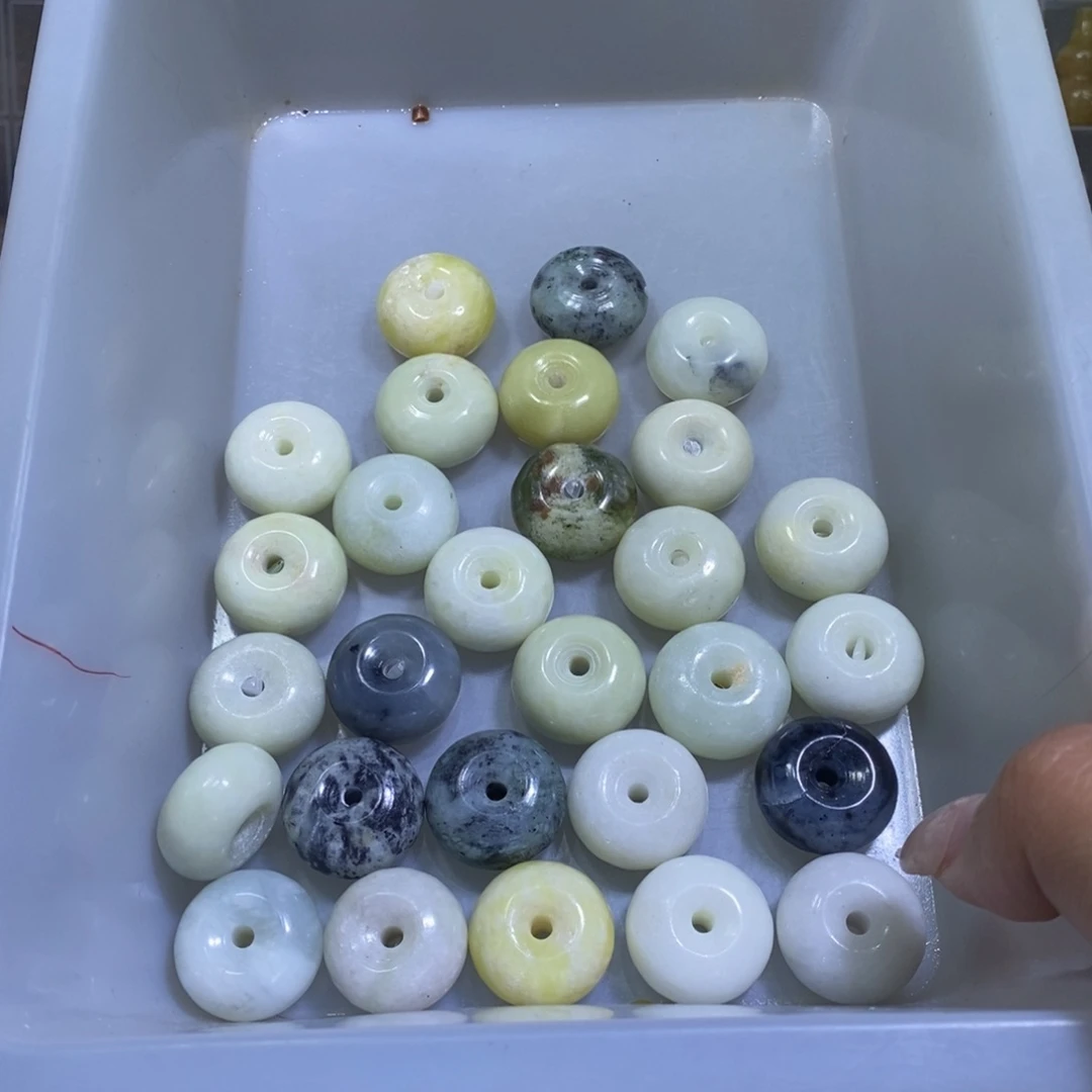 合金蛇纹石玉颈饰148