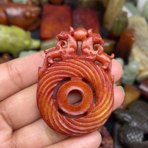 和田玉未镶嵌颈饰60