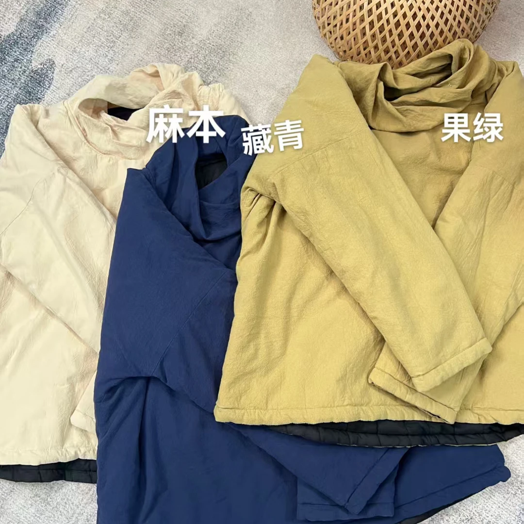 汉麻三层夹棉堆堆领上衣（衣长62−65，胸围132）