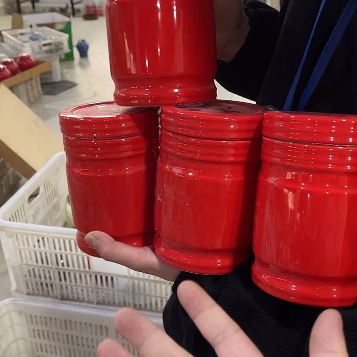 摆件陶瓷茶叶罐密封罐家用