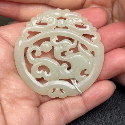 和田玉挂件未镶嵌（****你