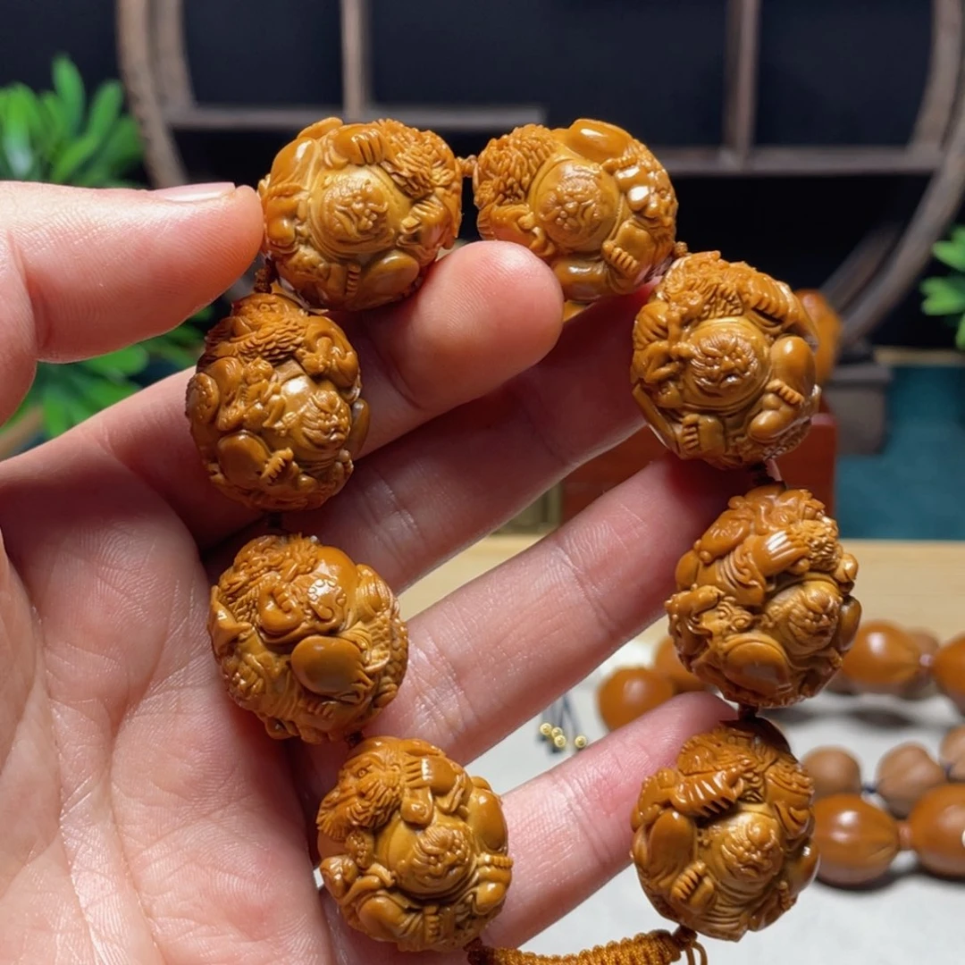 手串/手链橄榄核蓝*晶橄榄核