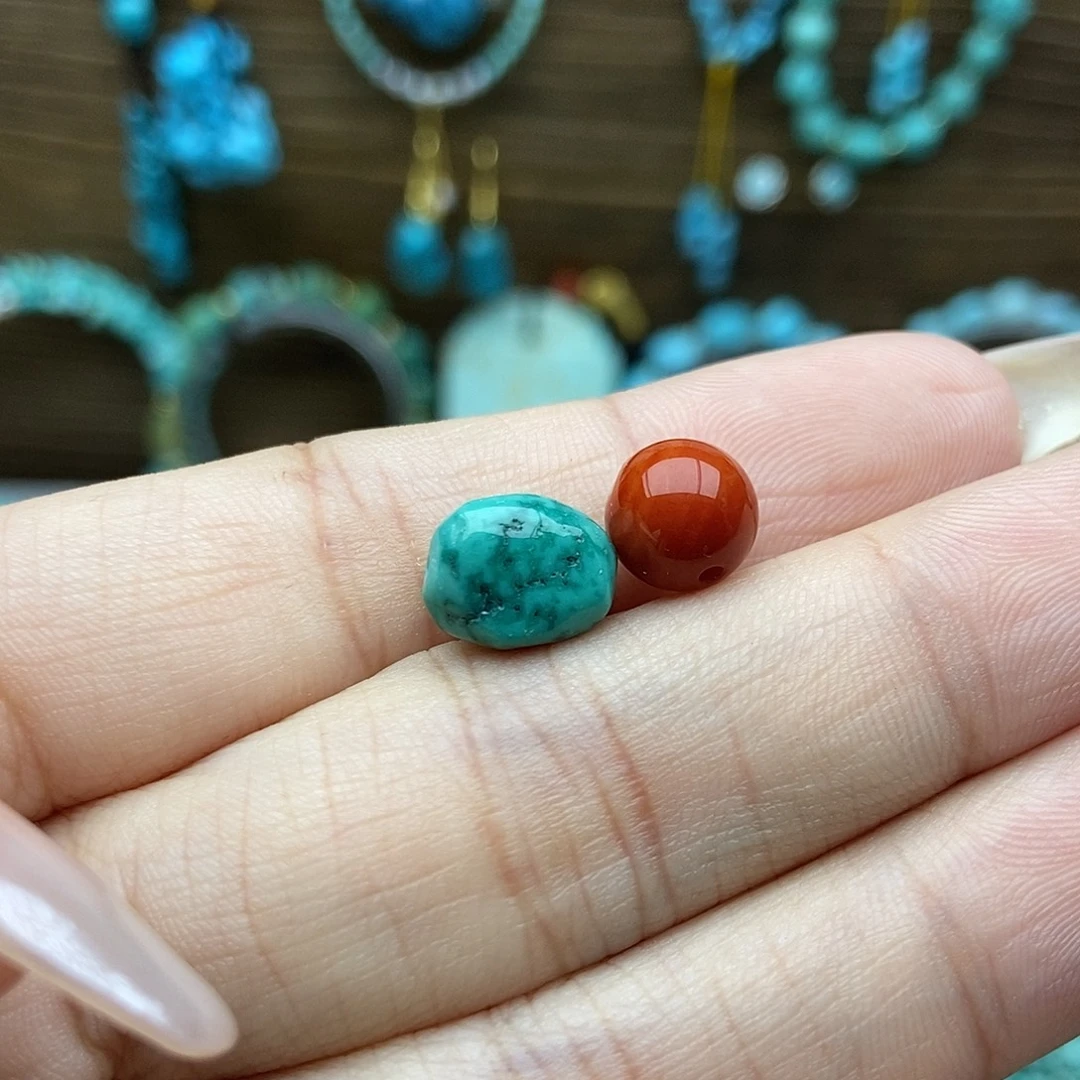 南红玛瑙未镶嵌玉化随行豆