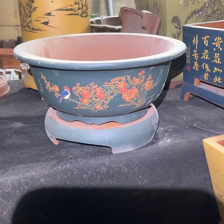 紫砂花盆小*熊紫砂等传统