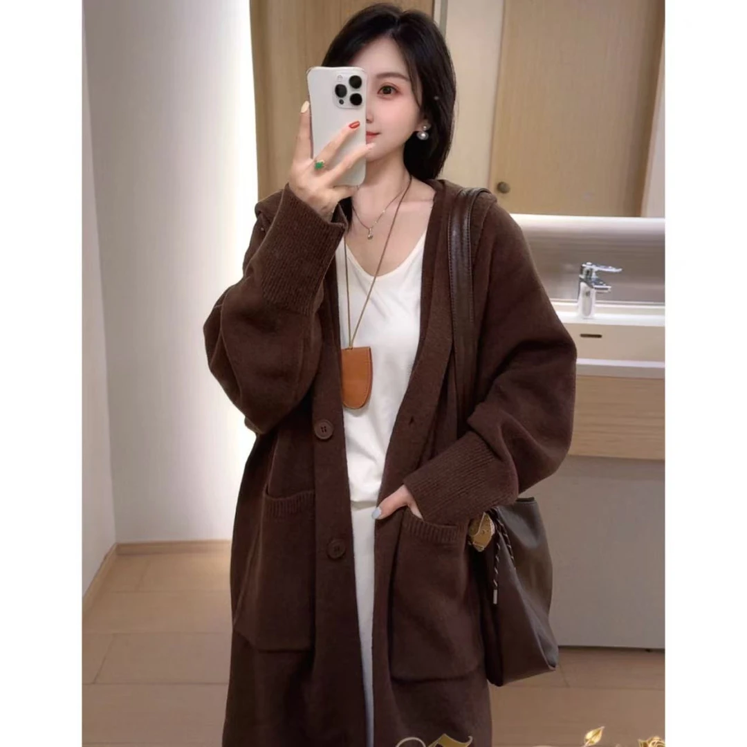 【送洗衣袋•升级口袋版】25年新款新色加厚正版加大巫师帽秋冬开衫