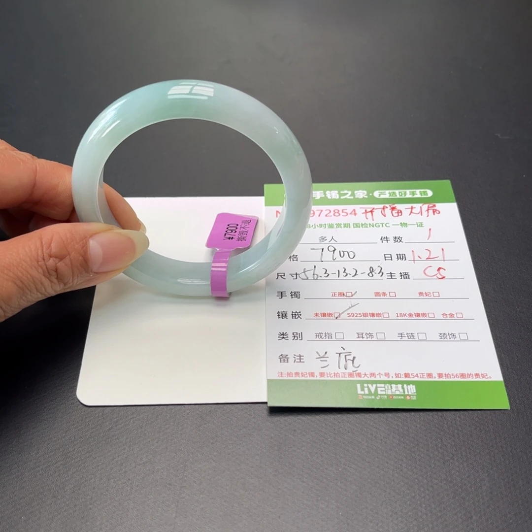 翡翠手镯（开口镯）未镶嵌多人