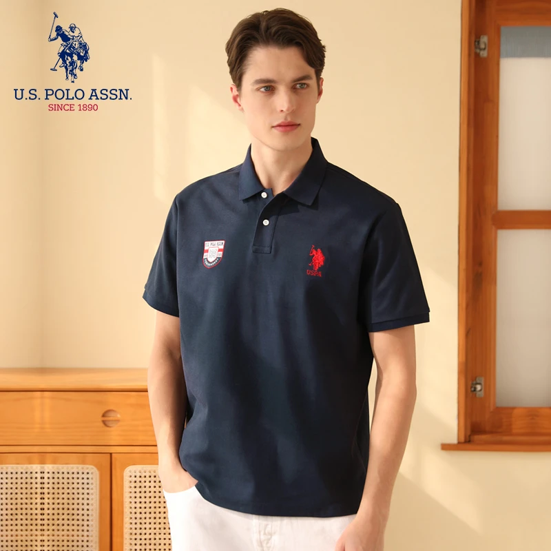 USPA135款夏季透气POLO衫男士休闲翻领商务短袖polo百搭半袖