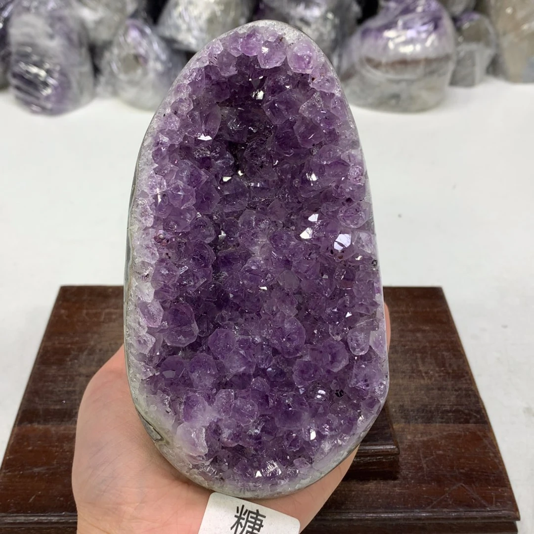 紫晶摆件未镶嵌水晶