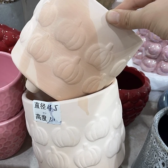 多肉绿植陶瓷花盆9:9包邮，有孔