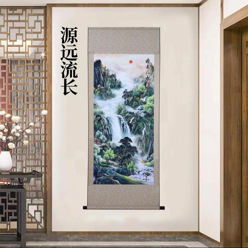 A65精装160*60《源远流长》卷轴画