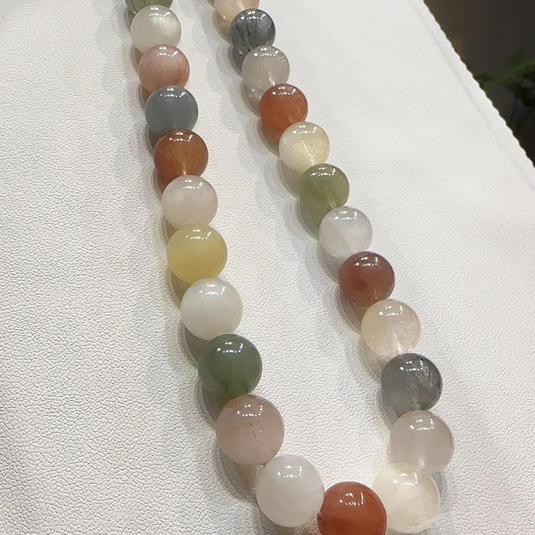 水晶项链未镶嵌兔毛多宝12mm