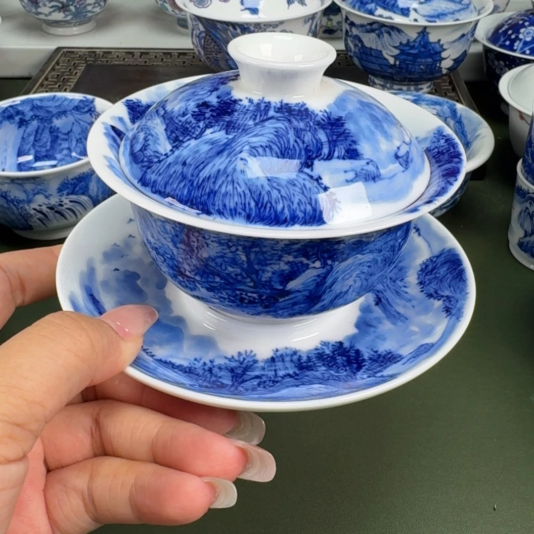 景德镇纯手工手绘茶器蒙蒙378