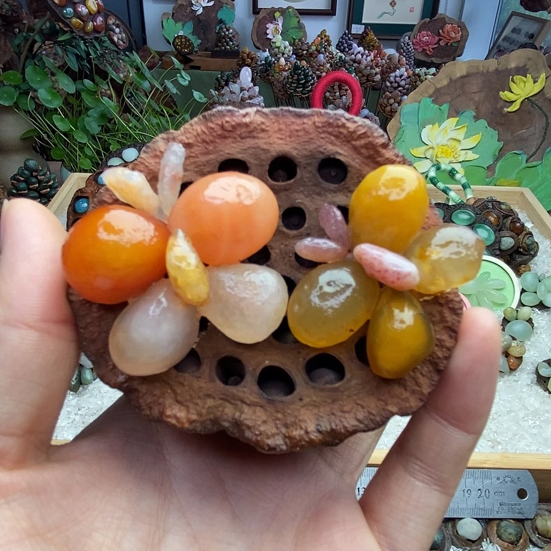 木石院子的莲蓬摆件14