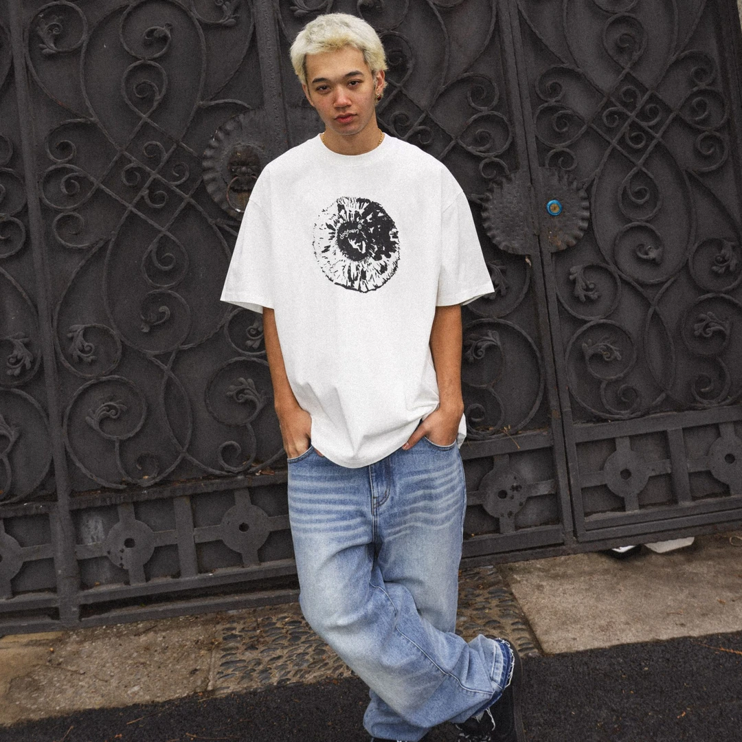 DOGTOWN 25SS创意眼球滑板背后LOGO百搭短袖T恤短袖TEE