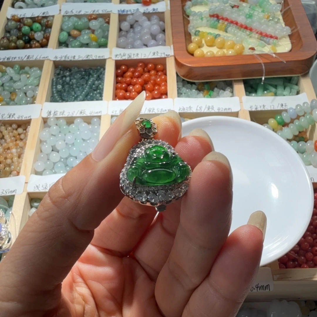 翡翠散珠翡翠首饰系列