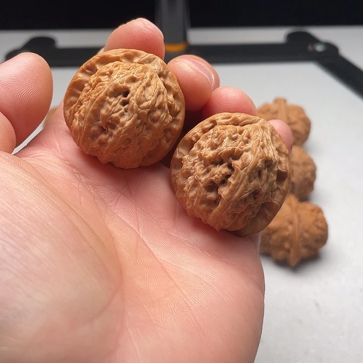吊坠文玩核桃白狮子