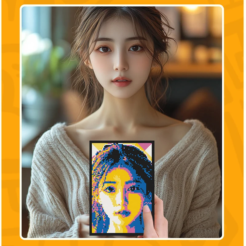 ai像素积木爆款积木拼图DIY智能积木小颗粒拼装早教益智生日礼物