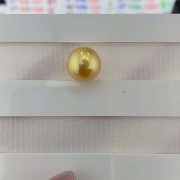 海水珍珠裸珠11+金珠裸珠1颗多样性不退换
