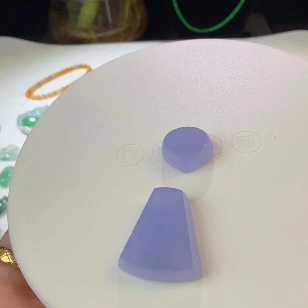 翡翠裸石冰紫随行