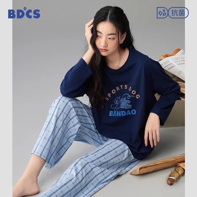 2025年新款睡衣女春秋款春季纯棉长袖休闲可外穿女生家居服套装